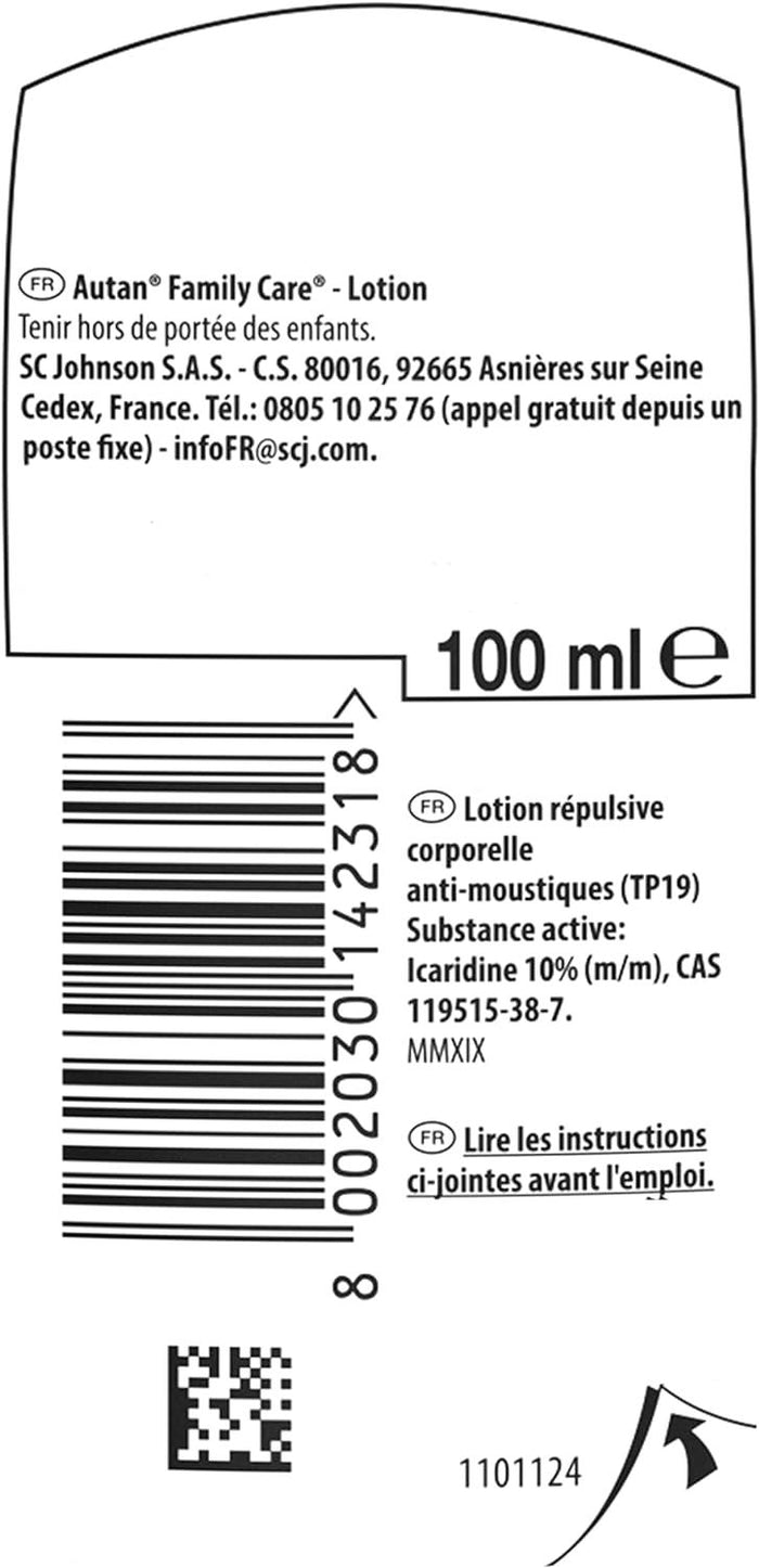 AUTAN FAMILY CARE INSETTO REPELLENTE CON ALOE VERA CREMA 100 ML