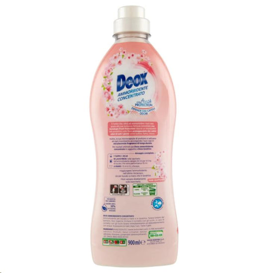 DEOX 2 CONFEZIONI AMMORBIDENTE CONCENTRATO LAVATRICE FIORI GIAPPONESI 90 LAVAGGI 900 ML