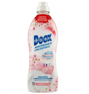 DEOX 2 CONFEZIONI AMMORBIDENTE CONCENTRATO LAVATRICE FIORI GIAPPONESI 90 LAVAGGI 900 ML