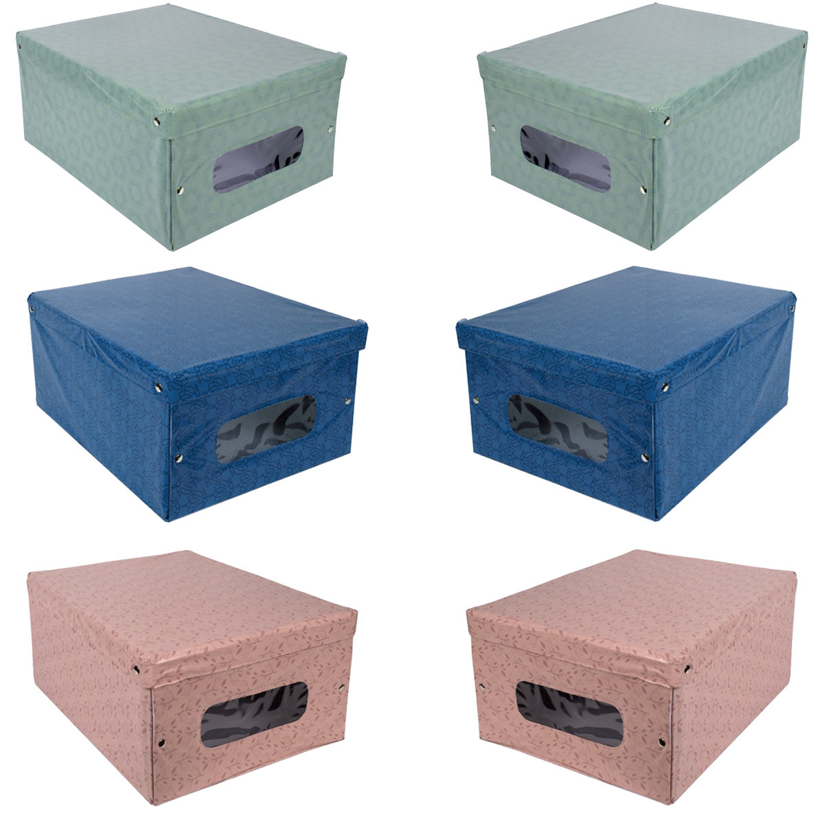 MAURY'S SET 6 SCATOLE PER GUARDAROBA LIBERTY 50X39XH24 CM COLORAZIONE ASSORTITA