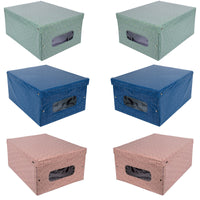 MAURY'S SET 6 SCATOLE PER GUARDAROBA LIBERTY 50X39XH24 CM COLORAZIONE ASSORTITA