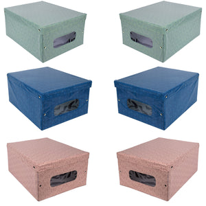 MAURY'S SET 6 SCATOLE PER GUARDAROBA LIBERTY 50X39XH24 CM COLORAZIONE ASSORTITA