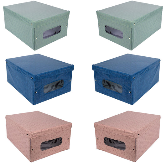 MAURY'S SET 6 SCATOLE PER GUARDAROBA LIBERTY 50X39XH24 CM COLORAZIONE ASSORTITA