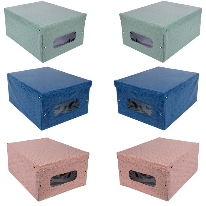 MAURY'S SET 6 SCATOLE PER GUARDAROBA LIBERTY 50X39XH24 CM COLORAZIONE ASSORTITA