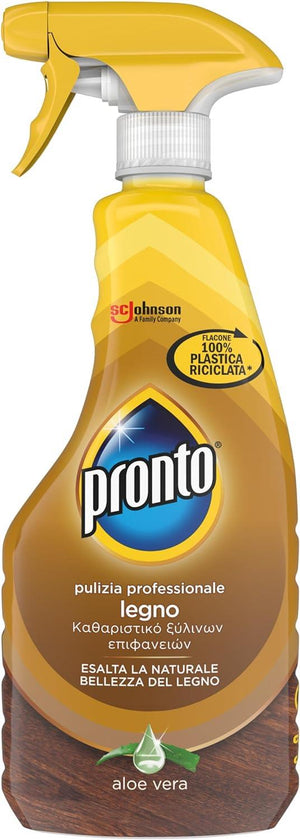 PRONTO TRIGGER PACCO DA 12 PZ LEGNO ESALTA LA NATURALE BELLEZZA DEL LEGNO FRAGRANZA ALOE VERA 1 CONFEZIONE DA 500 ML