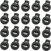 Stopperi in gomma per cavi 20 pezzi - Stoppero 1 foro - Chiusura rapida - Adatto per cavi fino a 4 mm - Resistente all'UV - Cavi fermatori