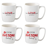 MAURY'S TAZZA KISS CON DECORO ASSORTITO DA 390 CC