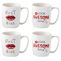 MAURY'S TAZZA KISS CON DECORO ASSORTITO DA 390 CC