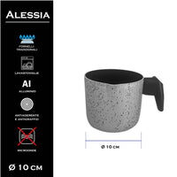 MA MAISON BOLLI LATTE LINEA ALESSIA 10 CM SPESSORE 1,50 MM ANTIADERENTE E ANTIGRAFFIO IN ALLUMINIO