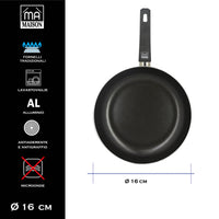 MA MAISON PADELLA LINEA ALESSIA 16 CM SPESSORE 2,20 MM ANTIADERENTE E ANTIGRAFFIO IN ALLUMINIO