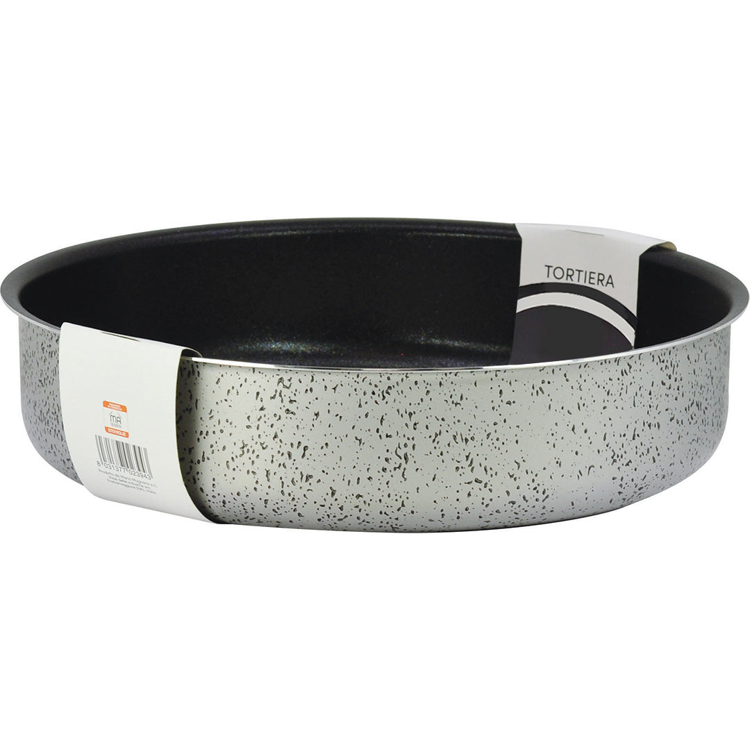 MA MAISON TORTIERA LINEA ALESSIA 32 CM SPESSORE 1,40 MM ANTIADERENTE E ANTIGRAFFIO IN ALLUMINIO