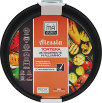 MA MAISON TORTIERA LINEA ALESSIA 32 CM SPESSORE 1,40 MM ANTIADERENTE E ANTIGRAFFIO IN ALLUMINIO