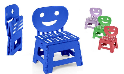 SAUL SGABELLI PIEGHEVOLE CON SCHIENALE 29X22X22CM IN COLORE ASSORTITO