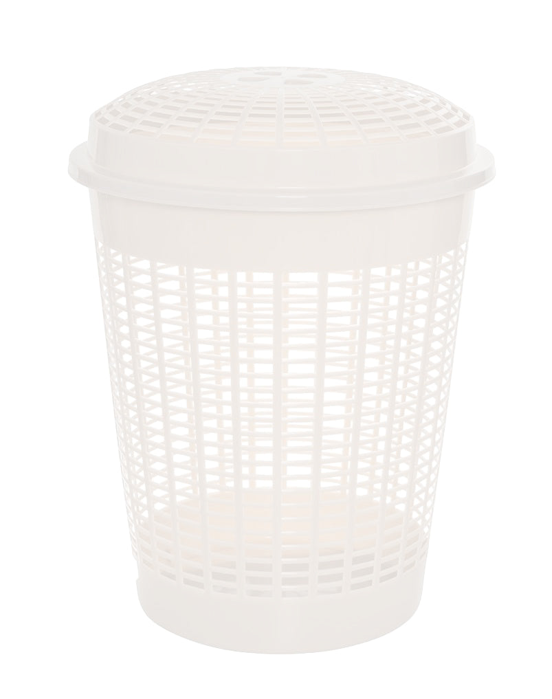 CESTONE MULTIUSO PABLO FORATO CON COPERCHIO CAPIENZA 60 LT COLORE BIANCO