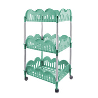 CARRELLO DOLLY DA CUCINA DI COLORE GRIGIO RETTANGOLARE