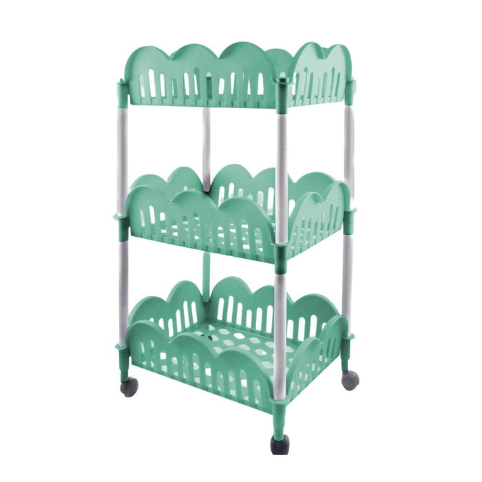 CARRELLO DOLLY DA CUCINA DI COLORE GRIGIO RETTANGOLARE