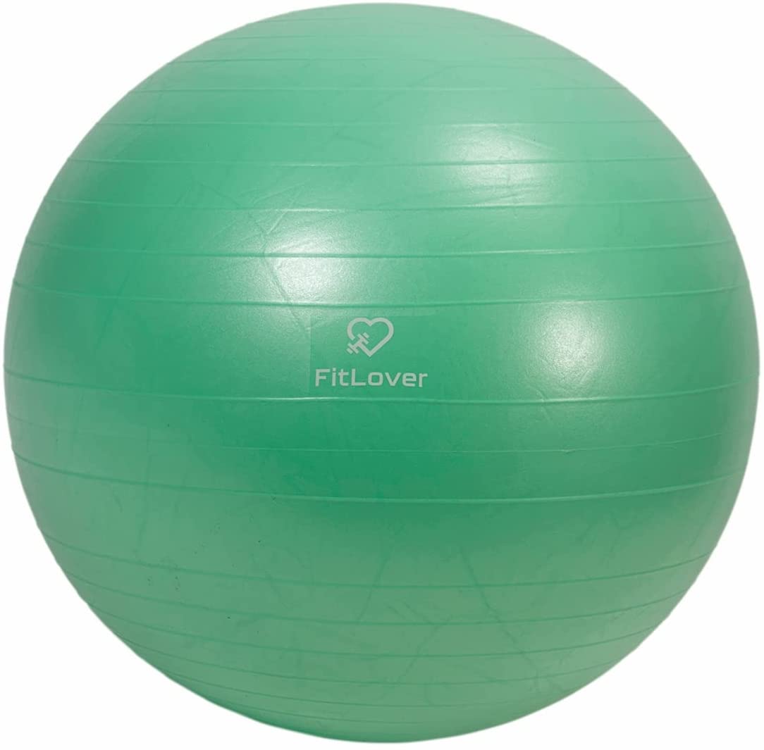 PALLA FITNESS CON SUPERFICIE ANTISCIVOLO Ø75 CM IN COLORE ASSORTITO CON POMPA