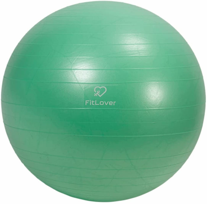 PALLA FITNESS CON SUPERFICIE ANTISCIVOLO Ø75 CM IN COLORE ASSORTITO CON POMPA