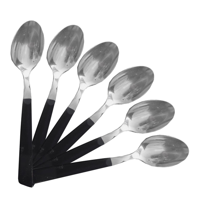 MAURY'S BEST QUALITY SET DA 6 CUCCHIAI DA TAVOLA COLORE NERO