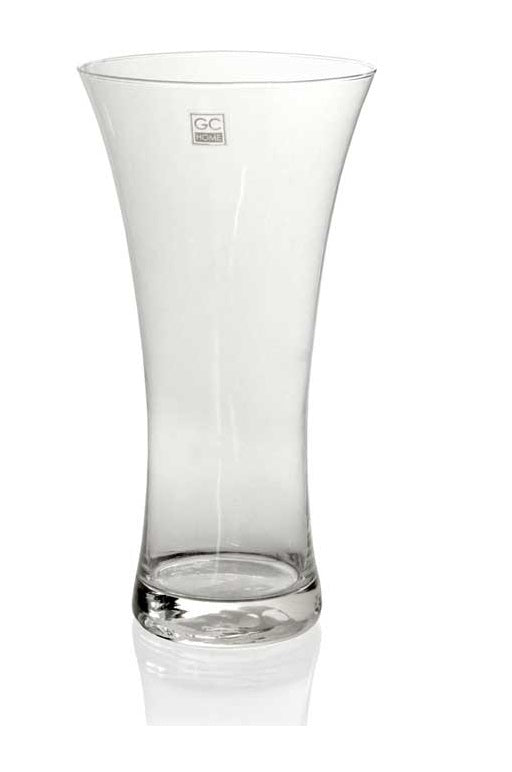 VASO DA ARREDO IN VETRO SLIM 16X30CM TRASPARENTE