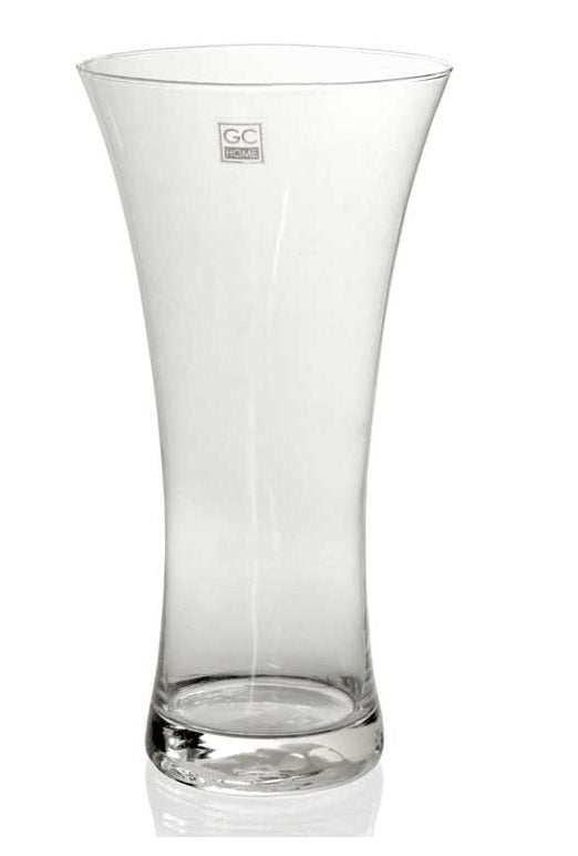 VASO DA ARREDO IN VETRO SLIM 19X37CM TRASPARENTE