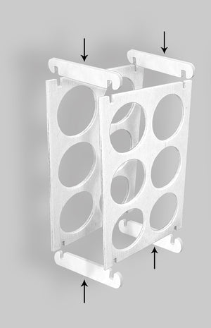 CANTINETTA WHITE REALIZZATA IN LEGNODI BETULLA GREZZO 40 X 30 CM P15 CM