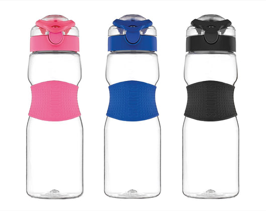 BORRACCIA TRITAN CAPIENZA 0.75LT CON CLICK IN SILICONE DI COLORE ASSORTITO