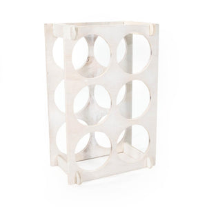 CANTINETTA WHITE REALIZZATA IN LEGNODI BETULLA GREZZO 40 X 30 CM P15 CM