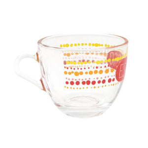 SET 6 TAZZINE LOOK CAFFÈ ESPRESSO REALIZZATE IN VETRO