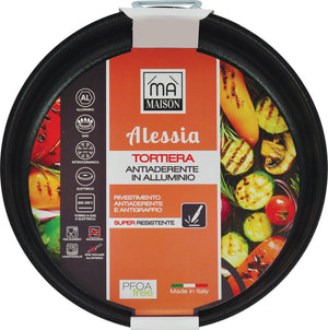 MA MAISON TORTIERA LINEA ALESSIA 24 CM ANTIADERENTE E ANTIGRAFFIO IN ALLUMINIO