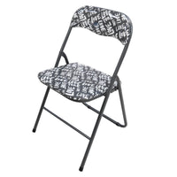 MAURY'S SEDIA LOVE PIEGHEVOLE CON DESIGN IN COLORE GRIGIO