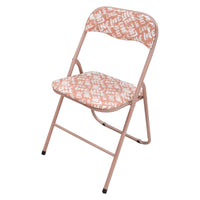 MAURY'S SEDIA LOVE PIEGHEVOLE CON DESIGN IN COLORE ROSA SALMONE