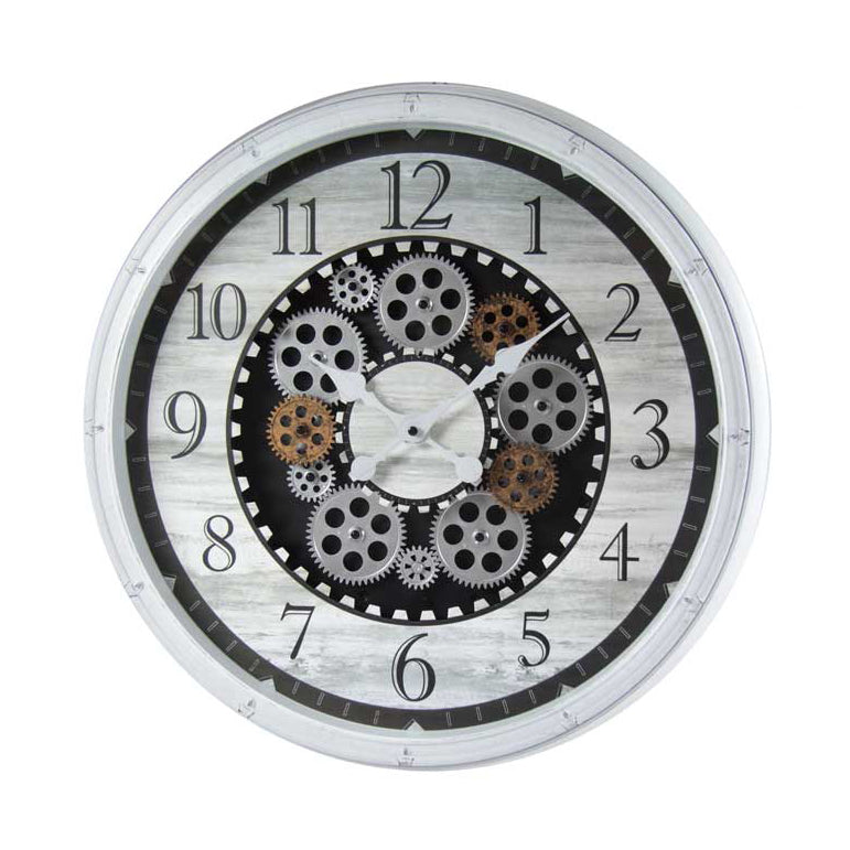 OROLOGIO DA PARETE TONDO CON DESIGN A INGRANAGGIO 50,8X50,8 XM