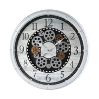 OROLOGIO DA PARETE TONDO CON DESIGN A INGRANAGGIO 50,8X50,8 XM
