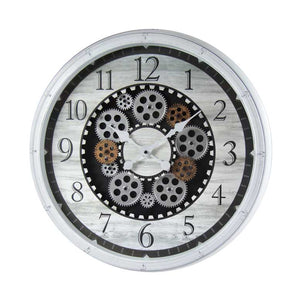 OROLOGIO DA PARETE TONDO CON DESIGN A INGRANAGGIO 50,8X50,8 XM