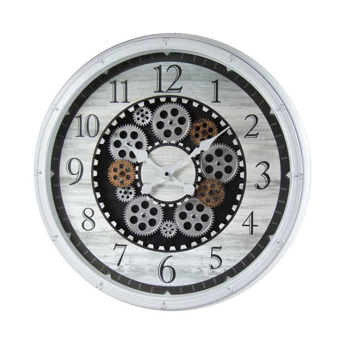 OROLOGIO DA PARETE TONDO CON DESIGN A INGRANAGGIO 50,8X50,8 XM
