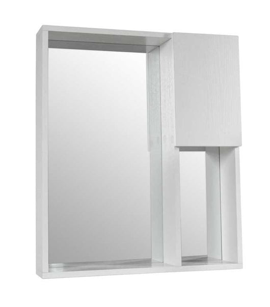 SPECCHIERA A PENSILE DA 53X12X63CM IN COLORE BIANCO