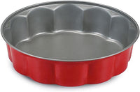 ROSSANA TORTIERA FIORELLA DA 26 CM CON FONDO ANTIADERENTE COLORE ROSSO