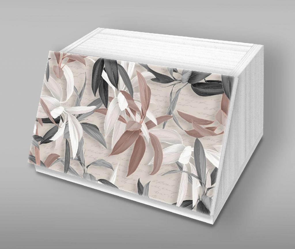 PORTA PANE VINTAGE 30X40X20 CM TILES VINTAGE BIANCO A FANTASIA