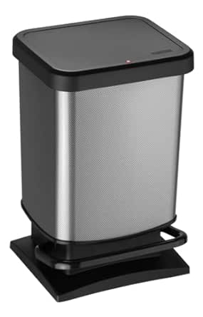 PATTUMIERA PASO CON APERTURA A PEDALE DA 20LT IN COLORE CARBON