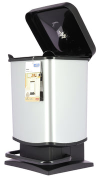 PATTUMIERA PASO CON APERTURA A PEDALE DA 20LT IN ACCIAIO