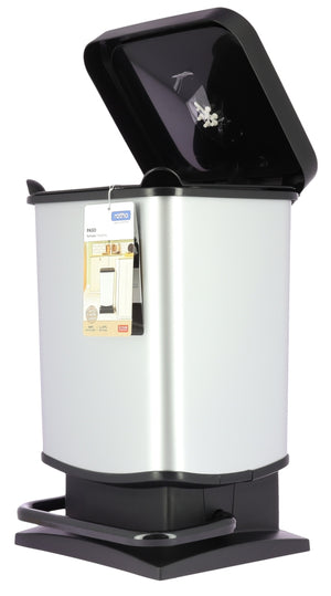 PATTUMIERA PASO CON APERTURA A PEDALE DA 20LT IN ACCIAIO