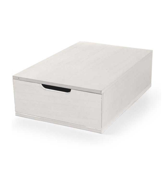 MAURY'S CASSETTO BIANCO PORTAOGGETTI IN LEGNO CON DIVISORI 22X32X10 CM