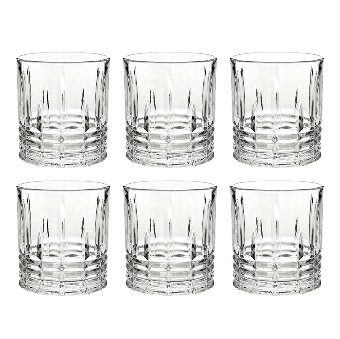 SET 6 BICCHIERI OLD STYLE IN VETRO CON CAPIENZA DA 300 ML PER AMANTI DI