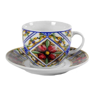 TERRA E SOLE SET DA 6 TAZZINE CON PIATTINO DA 80 ML