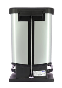 PATTUMIERA PASO CON APERTURA A PEDALE DA 20LT IN ACCIAIO