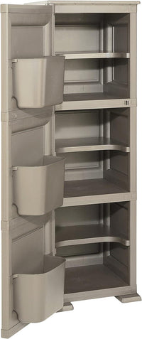 ARMADIO OMNIMODUS 3 SCOMPARTI 40X47X125 CM TALPA EFFETTO LEGNO