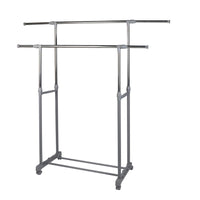 MAURY'S STORAGE APPENDIABITI DOPPIO ESTENSIBILE CON RUOTE IN COLORE SILVER