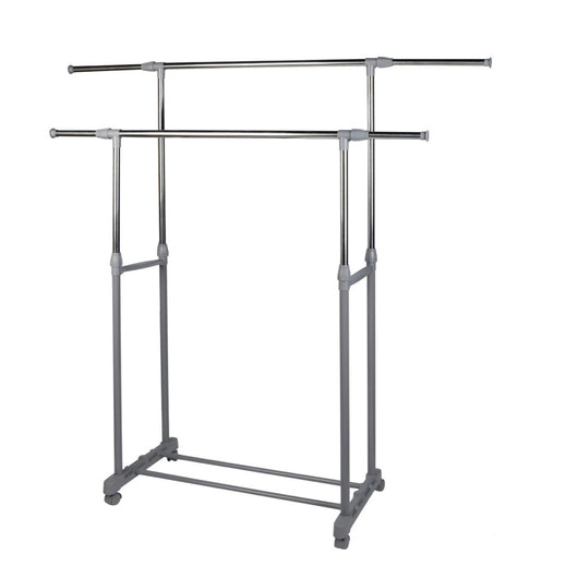 MAURY'S STORAGE APPENDIABITI DOPPIO ESTENSIBILE CON RUOTE IN COLORE SILVER