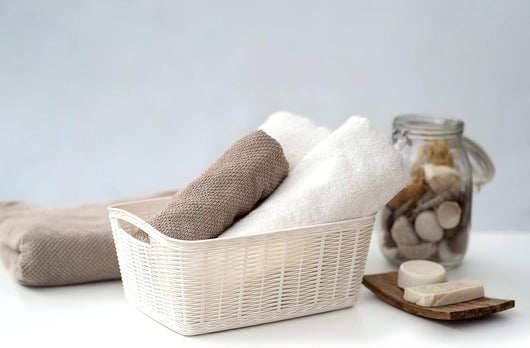 LA CANESTRINA CESTINO MULTIUSO IN PLASTICA 31X21,5X13 COLORE PANNA